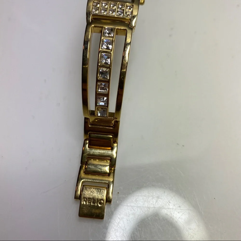 Relic gold‎ toned stainless steel watch